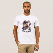 この世のものとは思えない宇宙飛行士デザイン Tシャツ (正面フル)