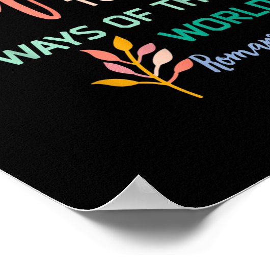 この世のローマ人のパターンに合わない ポスター (角)