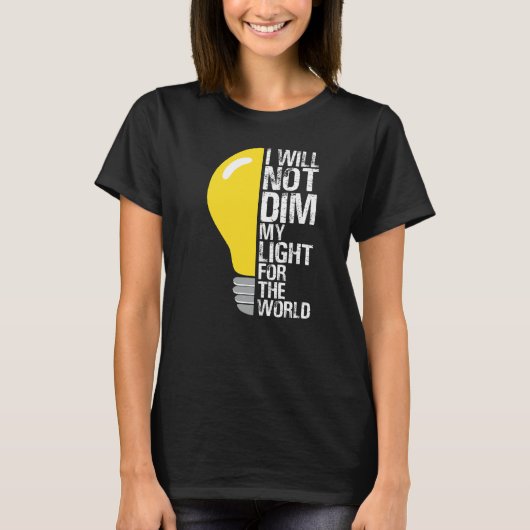 この世の光を遮るものか意欲を起こら Tシャツ (正面)