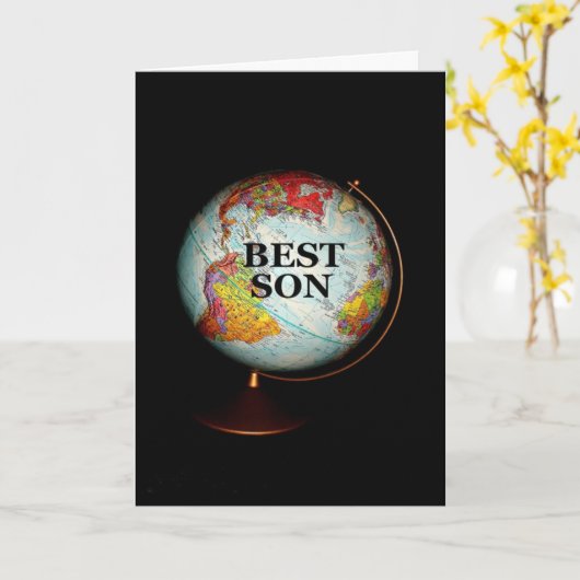 この世の子は幸せ最高のな父様の日! カード (黄色い花)