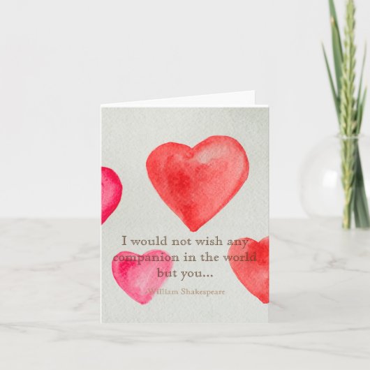 この世の誰よりもあなたと一緒にいたいと願う サンキューカード (正面)