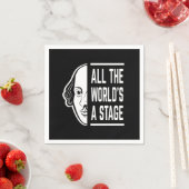 「この世は舞台」シェイクスピア名言 スタンダードカクテルナプキン (インサイチュ)