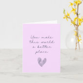 この世をより良いプレイス・カンド カード (黄色い花)