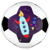 この世を離れろ！少年 サッカーボール (回転)