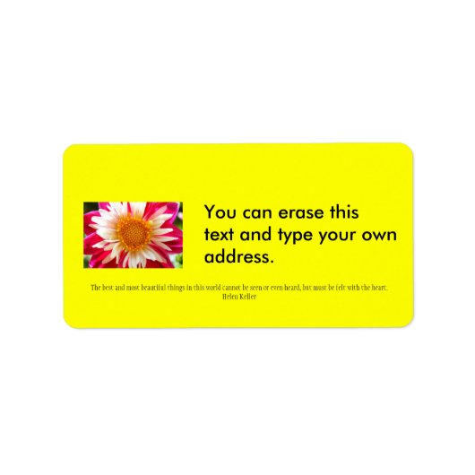 この世最高の界の中で最も美しいこと… ラベル (正面)