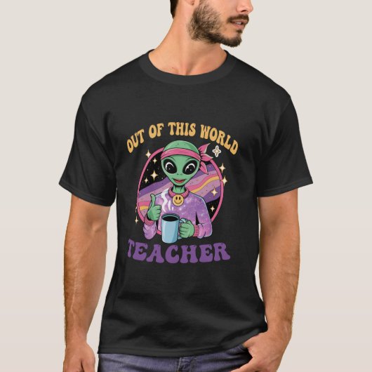 この世界からおもしろいエイリアン宇宙先生学校 Tシャツ (正面)