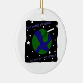 この世界からの最終的なフリズビー セラミックオーナメント (右)