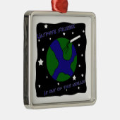 この世界からの最終的なフリズビー メタルオーナメント (右)