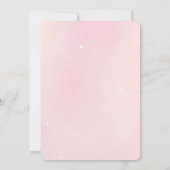 この世界からピンク1歳の誕生日 招待状 (裏面)