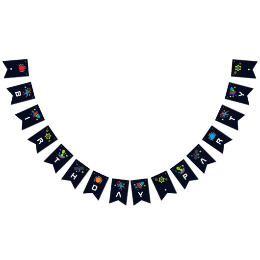 この世界から出て行け誕生日 バンティングフラッグ (全)