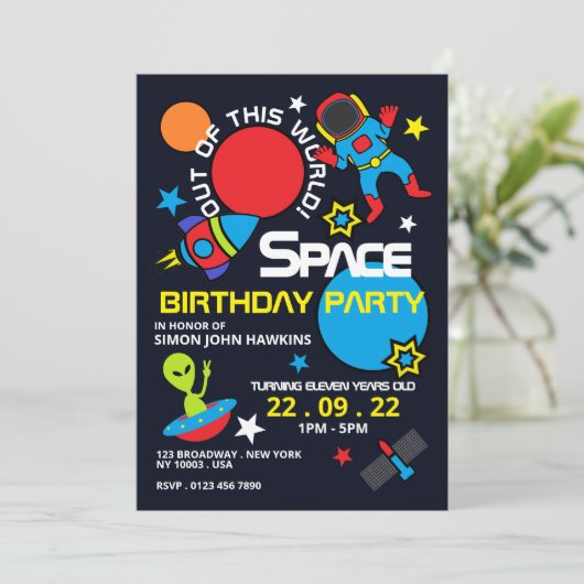 この世界から出て行け誕生日 招待状 (スタンド正面)