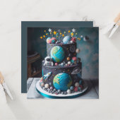 この世界から出る子供の誕生日 カード (正面/裏面インサイチュ)