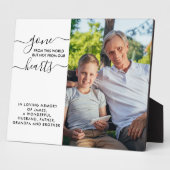 この世界から去る引用文写真追憶 フォトプラーク (側面)