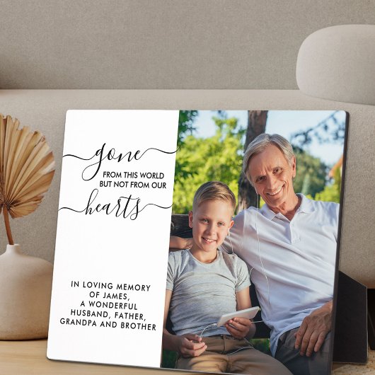 この世界から去る引用文写真追憶 フォトプラーク