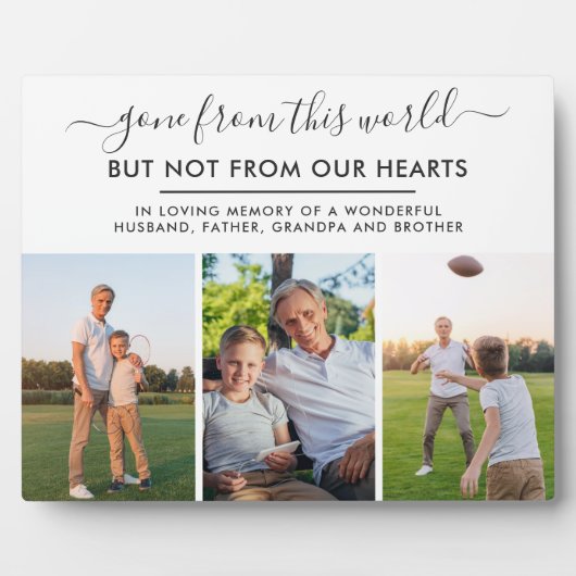 この世界から去る3写真の記憶 フォトプラーク (正面)