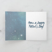 この世界から宇宙スカイ父の日 カード (内部)