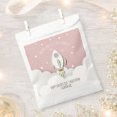 この世界から宇宙ピンク教室バレンタイン フェイバーバッグ (クリップ留めされた状態)