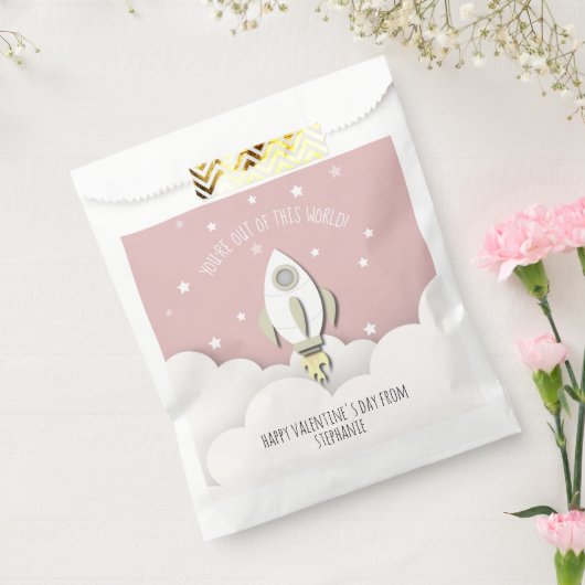 この世界から宇宙ピンク教室バレンタイン フェイバーバッグ (封をした状態)