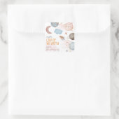 この世界から宇宙冒険子供の誕生日 スクエアシール (バッグ)