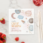 この世界から宇宙冒険子供の誕生日 スタンダードランチョンナプキン (インサイチュ)