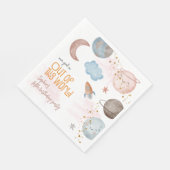 この世界から宇宙冒険子供の誕生日 スタンダードランチョンナプキン (角)