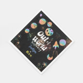 この世界から宇宙冒険子供の誕生日 スタンダードランチョンナプキン (角)