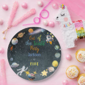 この世界から宇宙冒険子供の誕生日 ペーパープレート (パーティー)