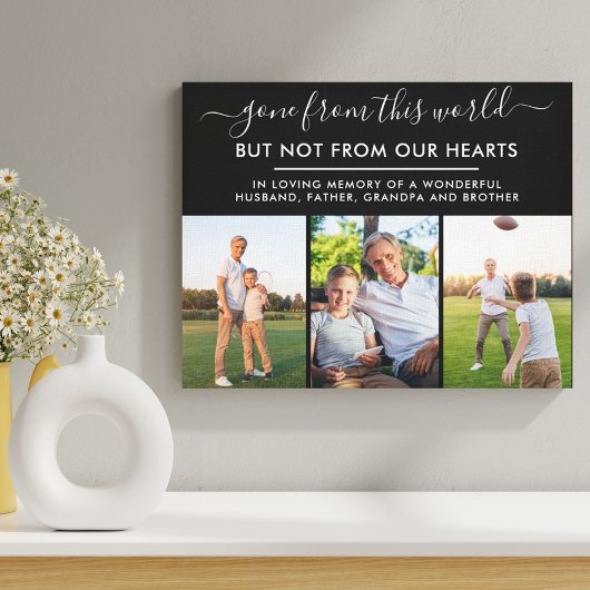 この世界から消えた記念写真コラージュ キャンバスプリント