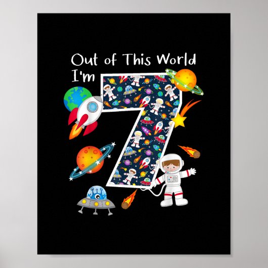 この世界から私は7の宇宙の7歳7番目である ポスター (正面)