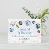 この世界から銀河系·ブルー·金ゴールドありがとう サンキューカード (スタンド正面)