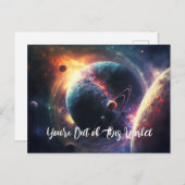 この世界から飛び出して - 宇宙の銀河 - 宇宙 ポストカード (正面/裏面)