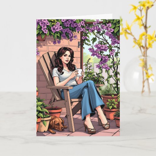 この世界で自己愛を実践す熱狂するる カード (黄色い花)