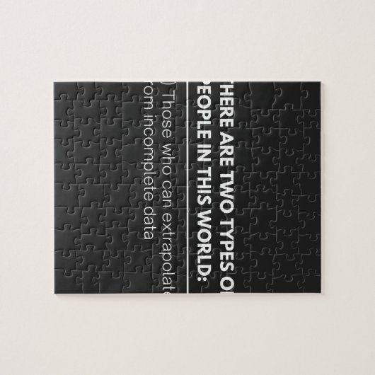 この世界には二つのタイプの人がいる。 ジグソーパズル (横)