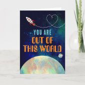 この世界のバレンタインデーからロケット船 カード (正面)