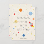 この世界のバレンタインデーのカードイエロー 招待状 (正面/裏面)