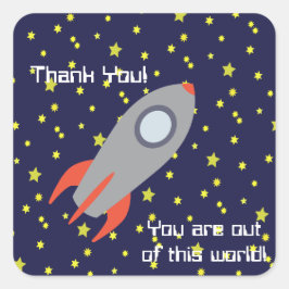 この世界のロケット船から出てくれてありがとう スクエアシール
