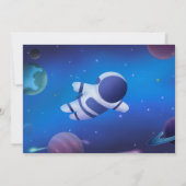 この世界の外宇宙パーティーと写真 招待状 (裏面)