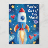 この世界の子供たちのバレンタインデー シーズンポストカード (正面)