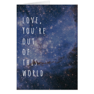 この世界の宇宙の星雲からのあなたは愛