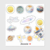 この世界の宇宙アドベンチャーシールパックから シール (シート)