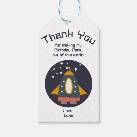 この世界の宇宙党の好意ラベル ギフトタグ (正面)