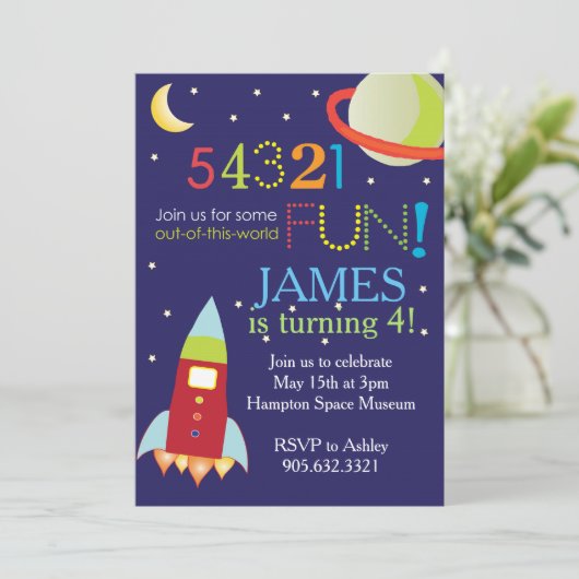 この世界の宇宙誕生会から 招待状 (スタンド正面)