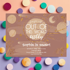この世界の宇宙誕生日招待状 招待状