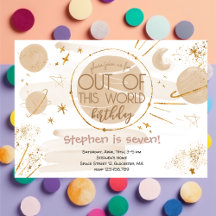 この世界の宇宙誕生日招待状