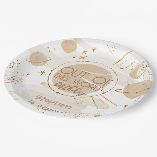 この世界の宇宙誕生日 ペーパープレート (アングル)