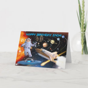 この世界の宇宙飛行士のおもしろい誕生日カード カード