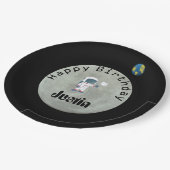 この世界の宇宙飛行士のハッピーバースデーのパーティーから ペーパープレート (アングル)