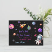 この世界の宇宙飛行士の宇宙ありがとう サンキューカード (スタンド正面)