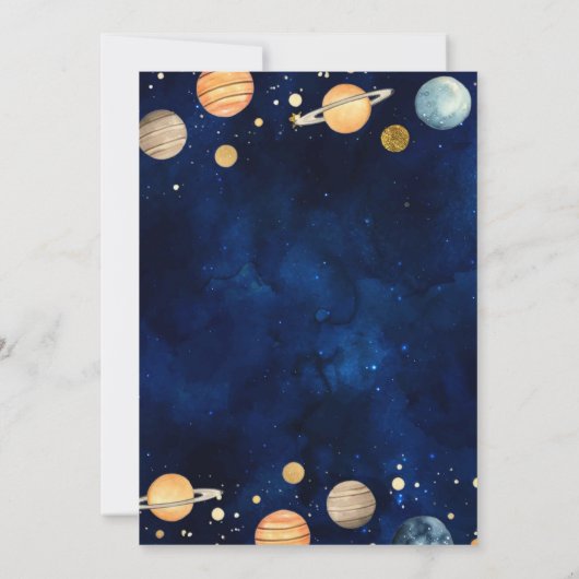 この世界の惑星銀河系宇宙誕生日 招待状 (裏面)