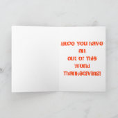 この世界の感謝祭からのエイリアン! シーズンカード (内部)